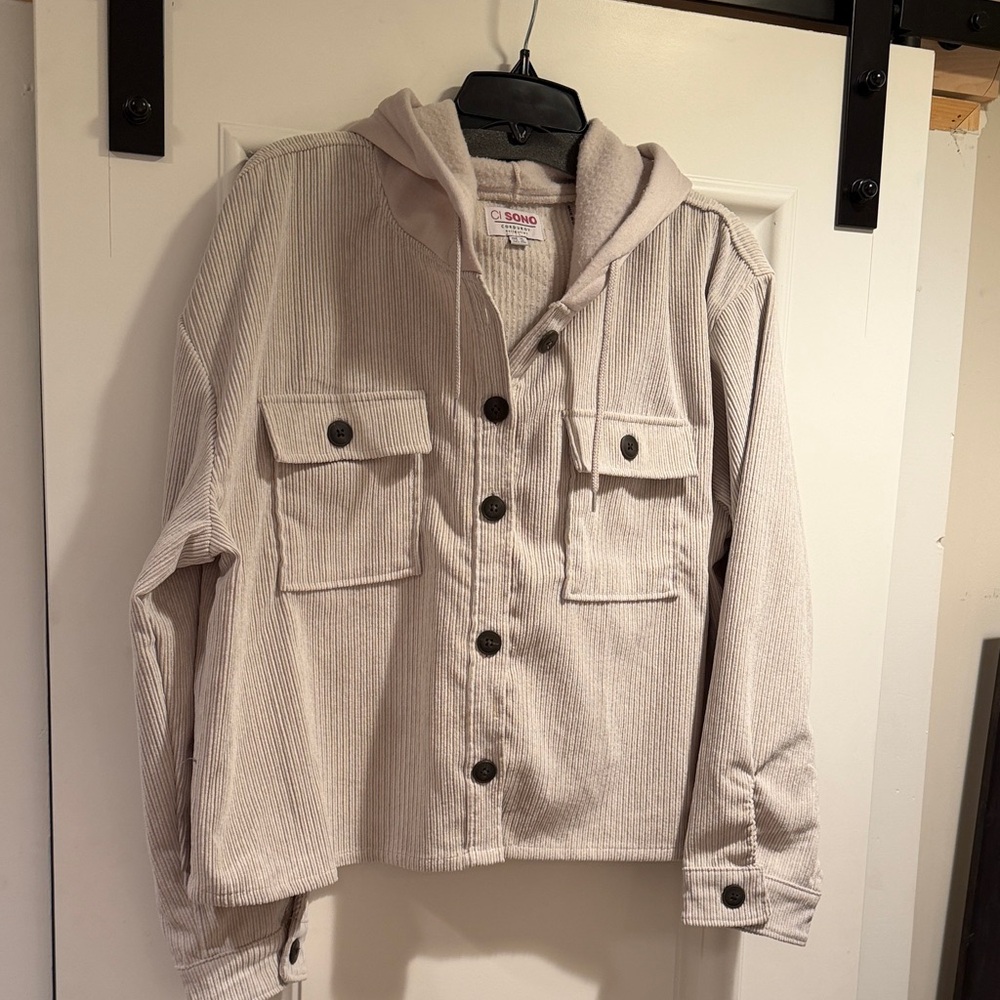 Ci Sono Beige Utility Jacket